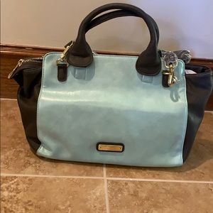 NWT Steve Madden Blue and Grey Satchel
